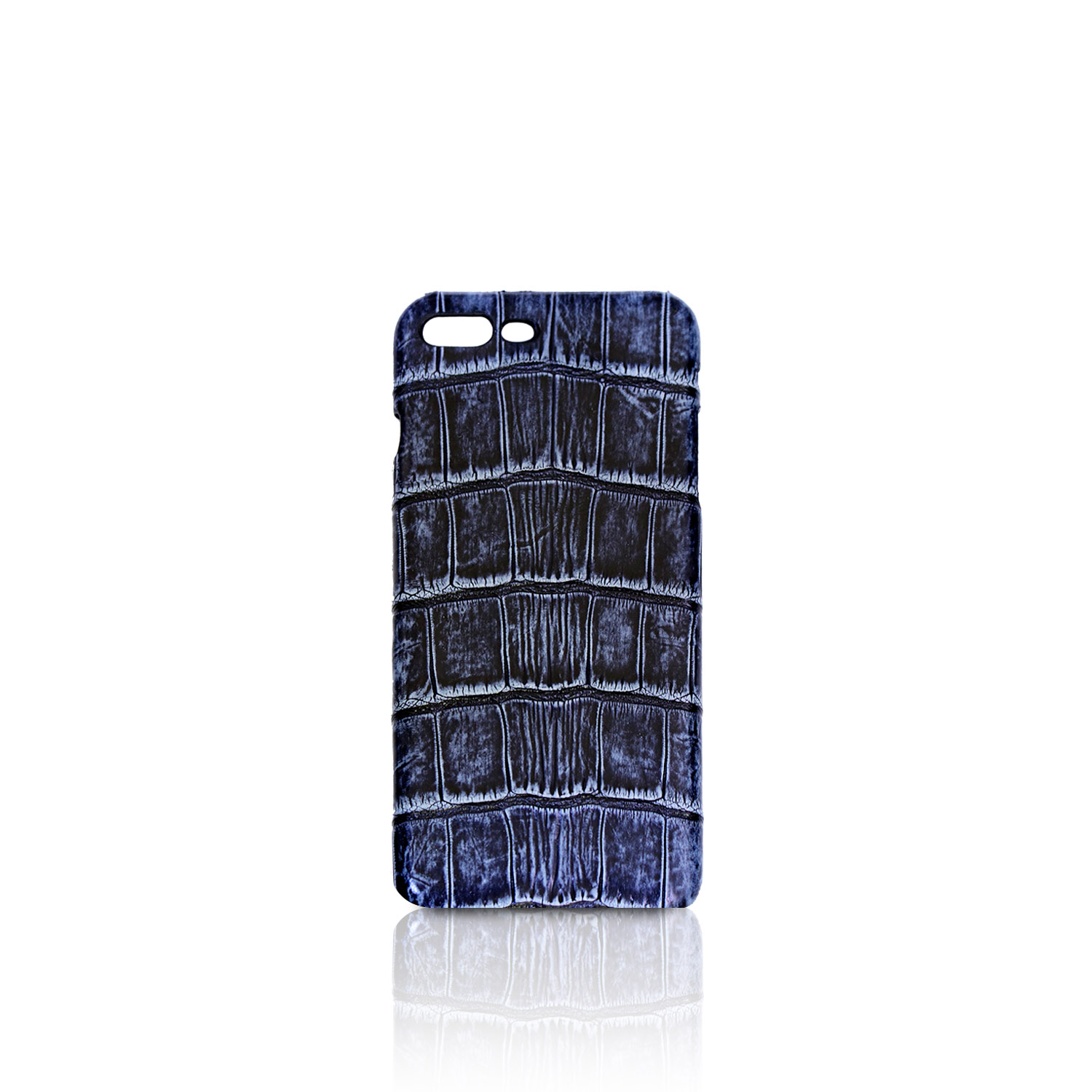 Iphone Plus Cover Antique Navy Nile Crocodile Ammoment Ammoment