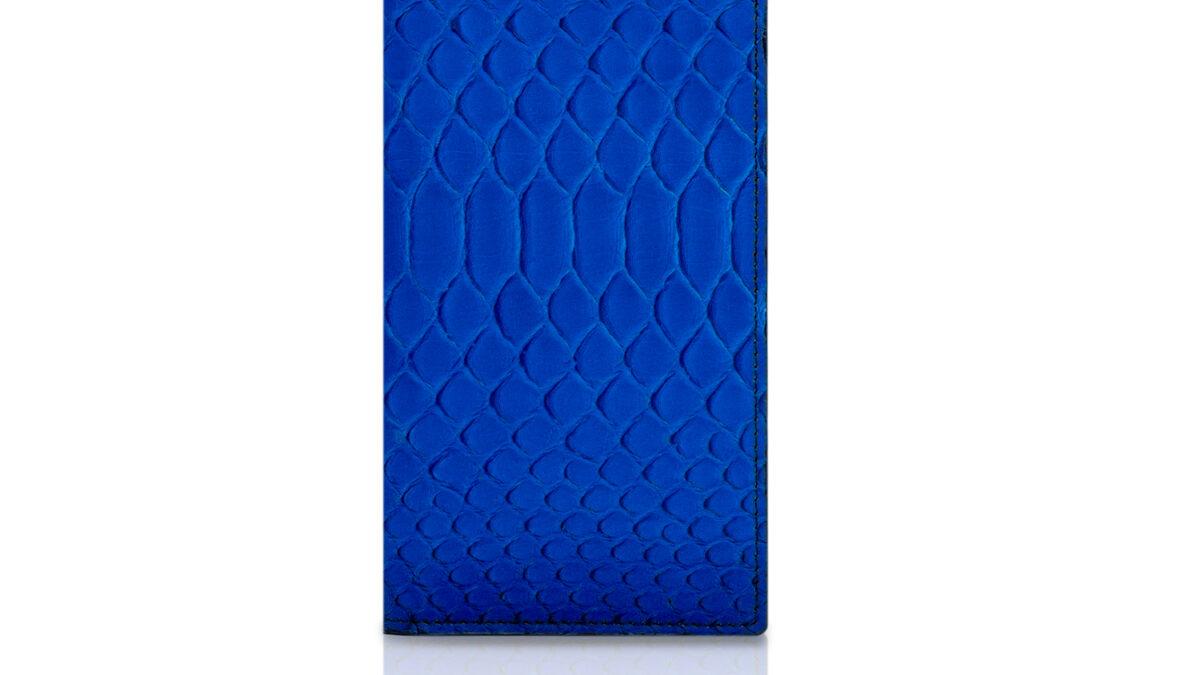 Large Long Wallet - Nyx Blue Reticulatus Python