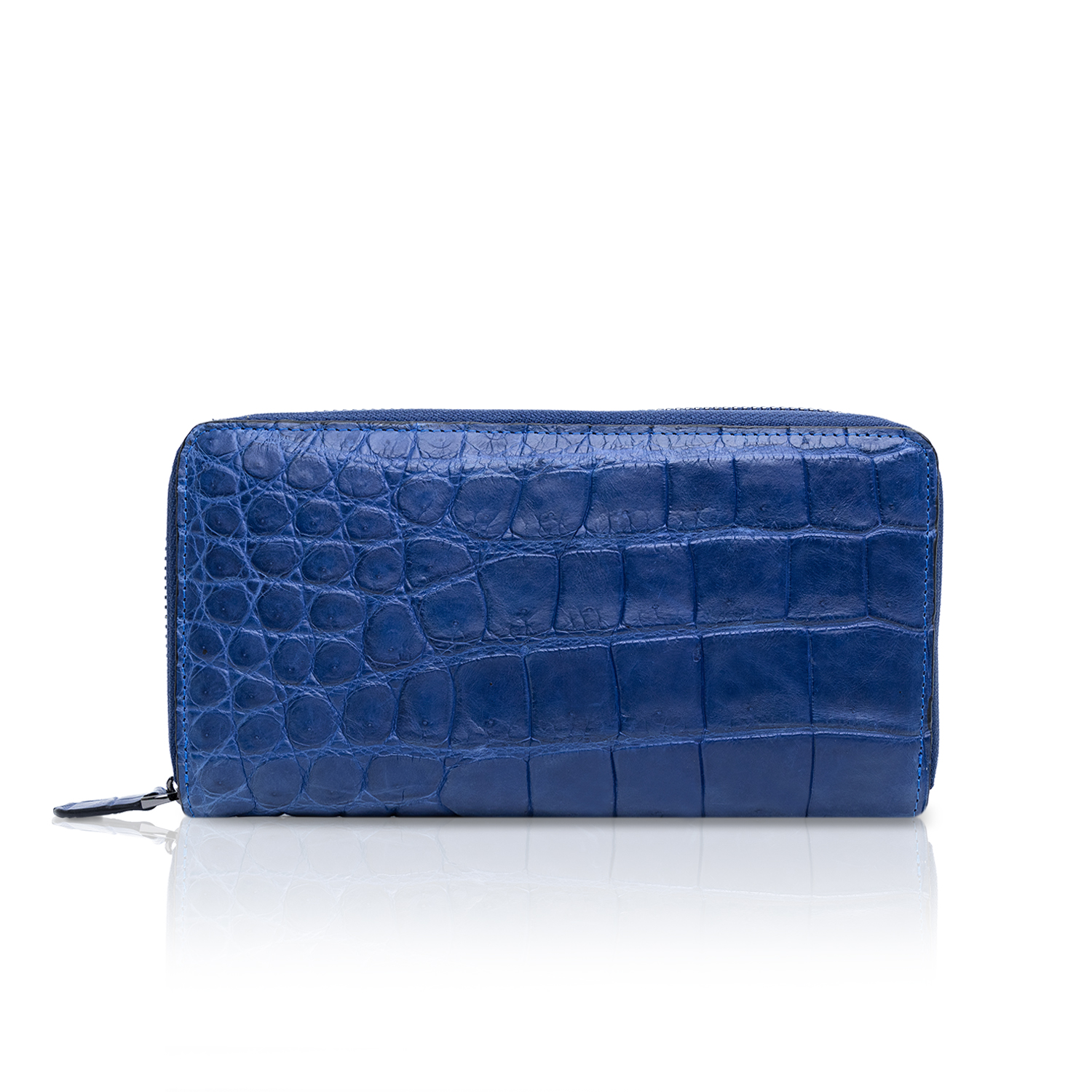 Long Zipper Wallet - Blue Nile Crocodile - Ammoment | Ammoment